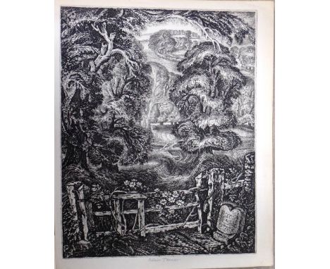 Robin Tanner (1904-1988), Wooded scene, etching, signed in pencil, unframed, 30cm x 24cm. DDS