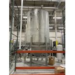 Andritz 5200 Gallon Stainless Steel Tank, Cone Bottom, Flat Top, Approx 8ft-4in OD x | Rig Fee $2000