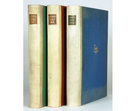 Genius. Zeitschrift für alte und werdende Kunst. Herausgegeben von Hans Mardersteig, Carl Georg Heise und Kurt Pinthus. Jahrg