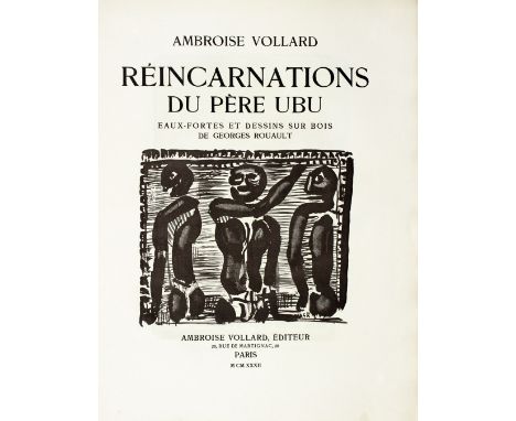 Georges Rouault - Ambroise Vollard. Réincarnations du Père Ubu. Paris, Ambroise Vollard 1932. Mit 104 Holzstichen von Georges