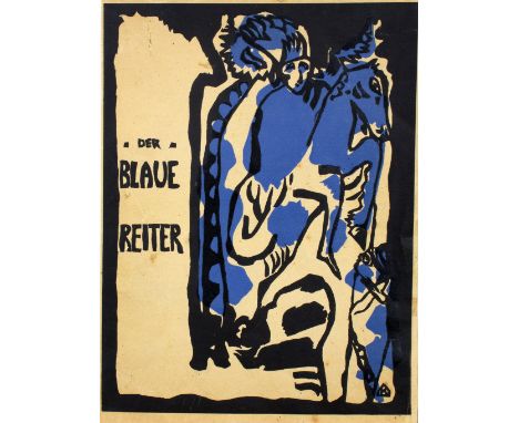 Der Blaue Reiter. Herausgeber: Kandinsky [und] Franz Marc. München, R. Piper 1912. Mit vier kolorierten Tafeln, weiteren 30 s