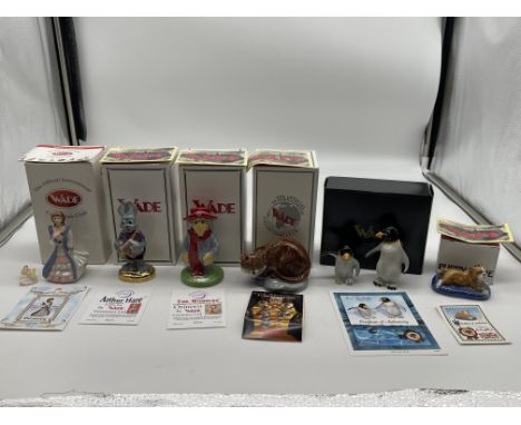 Six Boxed Wade Figurines. 
Good condition, no damage. 
