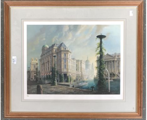 Felix Kelly (1914-1994), limited edition colour print, The Old Ryder Building, signed in the margin, 35.5x48cm 