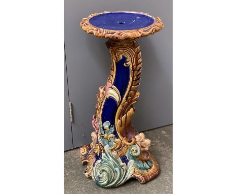 A glazed ceramic jardiniere, 57cmH 