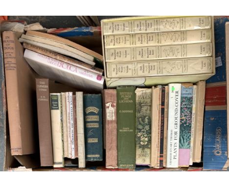 A mixed box of books to include West Countrie rhymes, The Book Browser's guide to erotica, V. Sackville-West 'The Garden' 1st