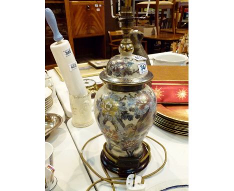 Oriental ceramic table lamp