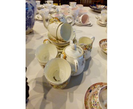 Vintage Foley China tea service wild rose patetrn 