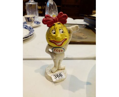 Cast iron Esso woman 