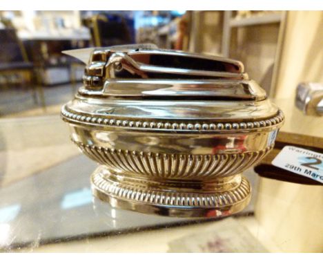 Silver plated Ronson table lighter 