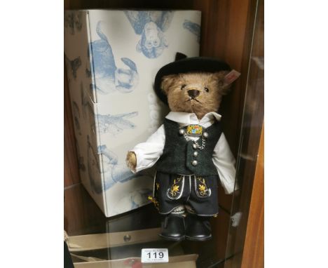 Boxed Steiff Limited Edition Bayrischer Trachtenbar Max German Teddy Bear