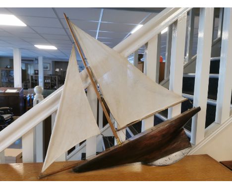 Handmade Vintage Wooden Sailing Sailboat Yacht
