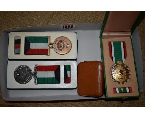 Medals:&nbsp;a Liberation of Kuwait medal, boxed; together with two other Saudi Arabia medals.&nbsp; 