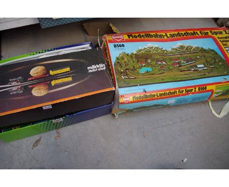 A collection of Marklin 'Mini-Club' railway items, most boxed, 