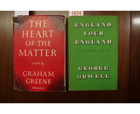 ORWELL (George):&nbsp;'England Your England and Other Essays..' London, 1953: First Edition. 8vo, publishers light green clot