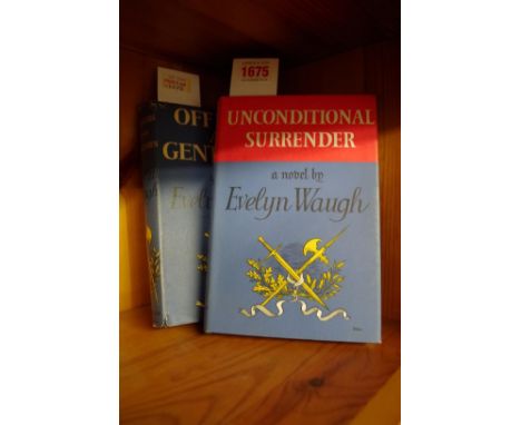 WAUGH (Evelyn):&nbsp;'Unconditional Surrender', London, Chapman &amp; Hall, 1961. 8vo, publishers blue cloth, dustjacket, ver