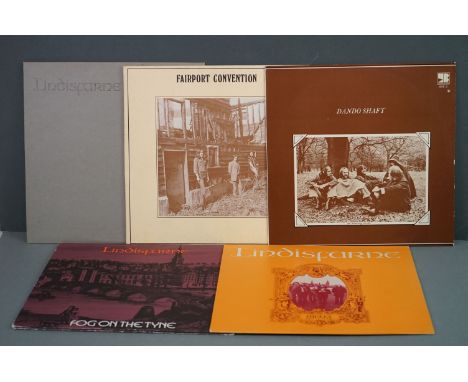 Vinyl - Folk collection of 5 folk LP's to include Dando Shaft An Evening With (Young Blood SYB 3), Fairport Convention Angel 