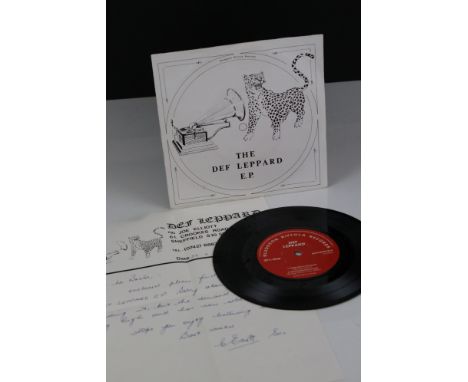 Vinyl - Def Leppard The Def Leppard EP (Bludgeon Riffola SRTS/78/CUS 232). Sleeve has some minor wear, creases and marks but 