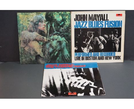 Vinyl - Five John Mayall LPs to include Jazz Blues Fusion on Polydor 2425103, The Turning Point 244004 US pressing, Blues Fro