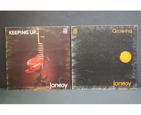 Vinyl - Two Jonesy LPs to include Keeping Up DNLS3048 Dawn label, gatefold sleeve and Growing DNLS3055 Dawn label, gatefold s