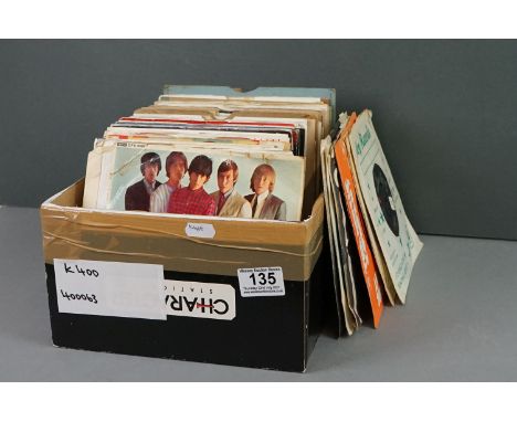 Vinyl - 100+ 7" singles/EPs, mostly 1960s/1970s rock &amp; pop, to include Rolling Stones, Beatles, Who, Free, T Rex etc, gen