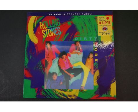 Vinyl - ltd edn The Real Alternate Album Rolling Stones Dirty Work 4 LP / 2 CD Box Set RTR010, heavy coloured vinyl, 64/500, 