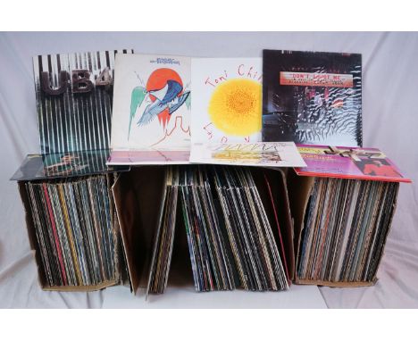 Vinyl - Approx 100 vinyl LP's and 12" Singles mainly rock and pop to include Simple Minds, The Pretenders, Bob Dylan, The Moo