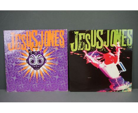 Vinyl - Two Jesus Jones LPs to include Liquidizer on FOODLP3 and Doubt FOODLP5 with inner sleeve, sleeves vg with shelf wear 