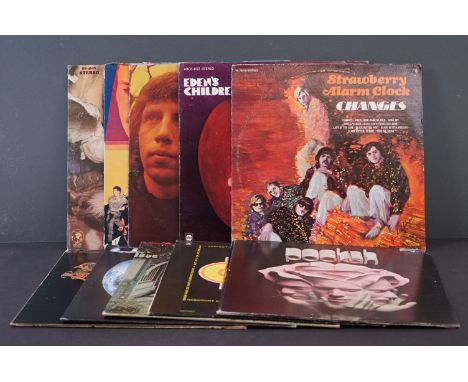 Vinyl - Psych - 10 original US pressing Psych albums to include Strawberry Alarm Clock - Change (1971 US, Vocalion Records), 