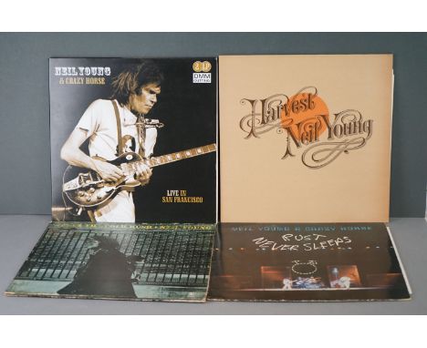 Vinyl - Neil Young 4 LP's to include Live In San Francisco (VP 80101 180gram pressing from 2008) in Ex/Ex condition, Harvest 