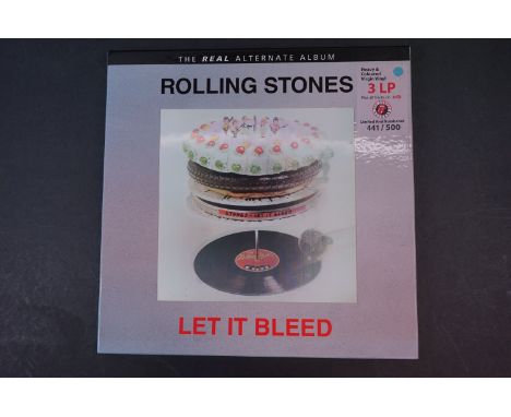 Vinyl - ltd edn The Real Alternate Album Rolling Stones Let It Bleed 3 LP / 2 CD Box Set RTR011, heavy coloured vinyl, 441/50