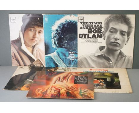 Vinyl - Bob Dylan 6 LP's to include Self Titled (62022), The Times They Are A Changin (62251), Bringing It All Back Home (625