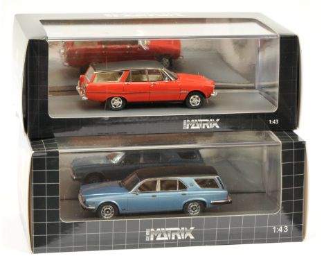 Matrix Scale Models (1:43) pair of cars to include Rover 3500 P6b Estoura and Ladbroke-Avon SIII Estate - Mint in Mint boxes.