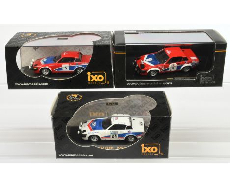 Ixo Models (1/43 Scale) group of Rally cars - Including RAC056 Triumph TR7 V8 #24 RAC Rally 1977 plus others similar (see pho