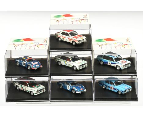 Trofeu a boxed group of 1/43rd scale models - Including 807w Alpine Renault A110 1600S- JL THERIER #1 Montecarlo 72; 1406 Fia