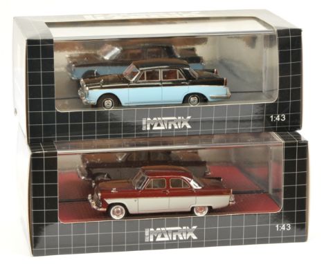 Matrix (1/43rd scale) 1959-1962 Ford Zodiac 206E Saloon and Vanden Plas Princess MKII 3-Litre - Mint in Mint boxes. (2)