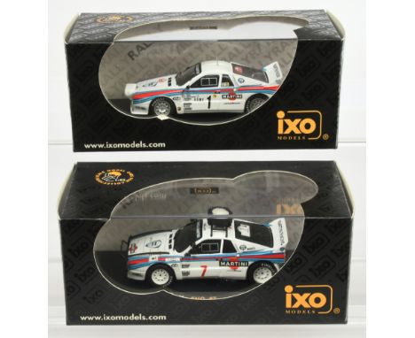 Ixo Models (1/43 Scale) Pair of Lancia -&nbsp; 037 Rally Evo #1 winner Rally Monte Carlo 1983 W. Rohrl-CH Geistdorfer plus ot