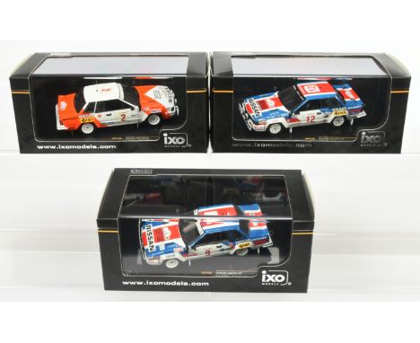 Ixo Models (1/43 Scale) group of Nissan 240 - Including RAC160 Nissan 240 RS#9 Rally Safari 1984; RAC149 Nissan 240 RS#12 Tou