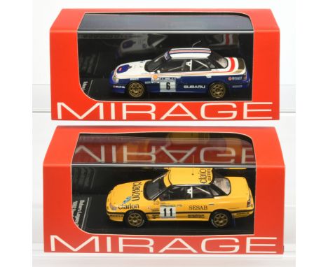 Pair of Mirage model cars - Subaru Legacy RS 1991 Manx 8269 - 1:43 scale model plus others similar (see photo) - Mint in Mint