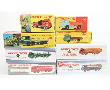 Dinky (Atlas Editions) - a boxed group of models - Including 943 Leyland Octopus Tanker Esso; Leyland Octopus Flat Truck plus