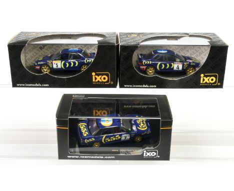 Ixo Models (1/43 Scale) group of Subaru Legacy&nbsp; Rally cars - Including RAC216 Subaru Legacy RS #7 Winner Rally New Zeala