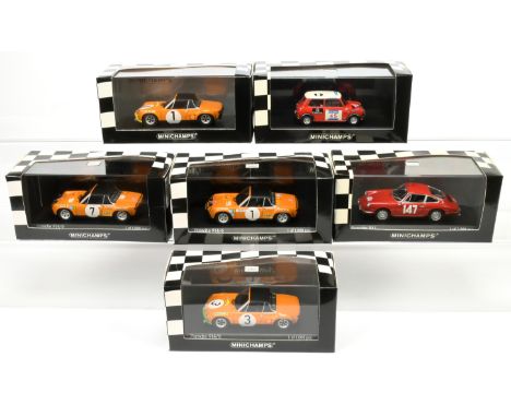 Group of Minichamps Porsche 914/6 - Including 716501,706503 plus others similar (see photo) - Mint in Near to Mint boxes. (6)