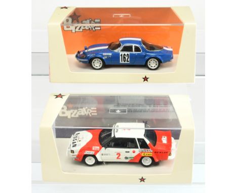 Bizarre 1:43 scale Pair of Matra Jet &amp; Nissan Safari - (1) BZ324 Matra DJET #162MC67; (2) BZ221 Nissan 240RS#2 Safari 84 