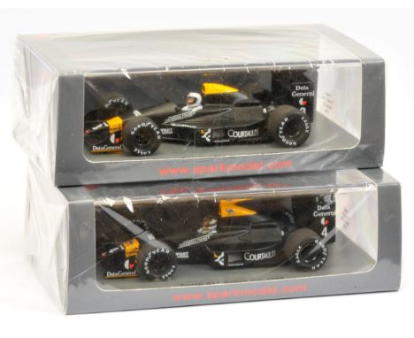 &nbsp;Pair of Spark models - 1:43 scale, Minimax S4862 Tyrrell 017 5th Monaco GP 1988 and S4863 Tyrrell 017 British GP 1988 -