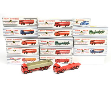 Dinky Toys&nbsp; (Atlas Editions) group of boxed Foden Tankers to include 6 x 943 Leyland Octopus Tanker "Esso" plus others s