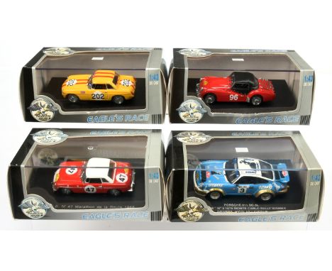 Eagle's Race (1:43 scale ) models - Including Triumph TR3 Tour De Corse 1957; Porsche 911 SC3L Gitane N3 1978 Monte Carlo Ral