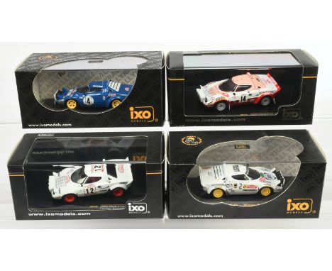 Ixo Models (1/43 Scale) group of Rally cars - Including RAC081Lancia Stratos #4 winner Rally Monte Carlo 1979; RAC183 Lancia 