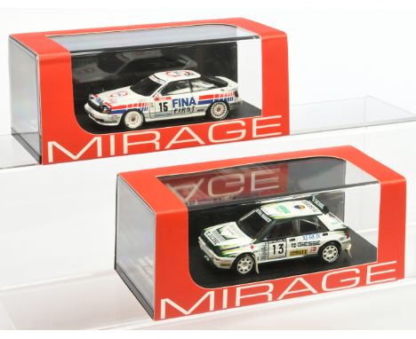 Pair of Mirage model cars - Mirage (HPI) 8224 Lancia Delta HF Integrale 1993 1000 Lakes plus others similar (see photo) - Min
