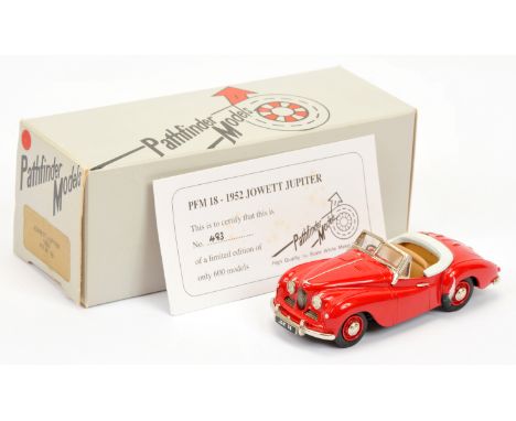 Pathfinder Models PFM18 Jowett Jupiter 1952 - red body - with certificate - Mint in Near to Mint box.&nbsp;