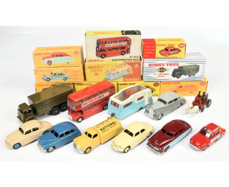 Dinky group of Re-Issues and Re-Painted models to include 171 Hudson Commo Dore Sedan; 622 10 ton Army Truck plus others simi