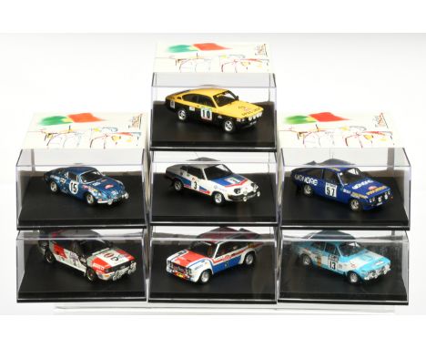 Trofeu a boxed group of 1/43rd scale models - Including Audi Quattro 1609 1st RAC 1983; Fiat 131 Abarth 1408 J.C Andruet / De